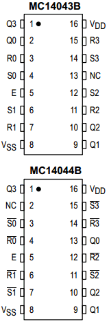 MC14043B Datasheet PDF Motorola => Freescale