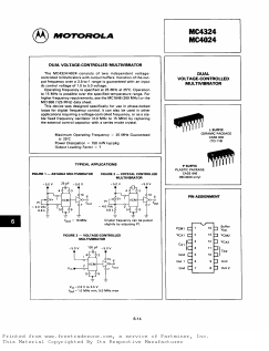 MC4324 Datasheet PDF Motorola => Freescale
