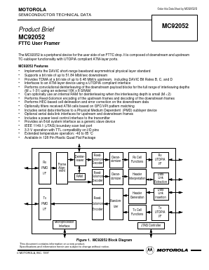 MC92052CG Datasheet PDF Motorola => Freescale
