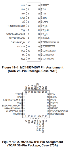 MC145574PB Datasheet PDF Motorola => Freescale