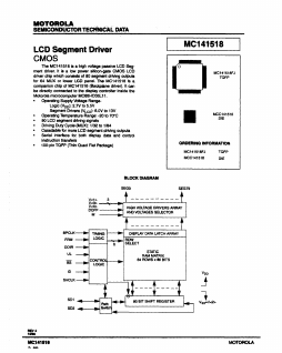 MC141518FJ Datasheet PDF Motorola => Freescale