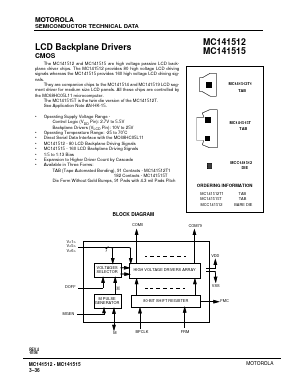 MC141515 Datasheet PDF Motorola => Freescale
