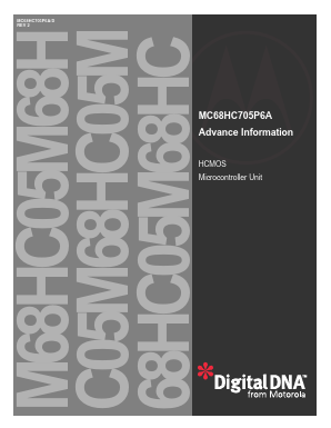 C05M68HC05M Datasheet PDF Motorola => Freescale