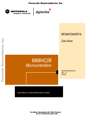MC68HC908GR16CFA Datasheet PDF Motorola => Freescale