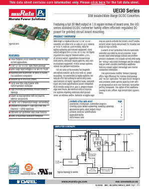 UEI30-150-Q48N-C Datasheet PDF Murata Power Solutions
