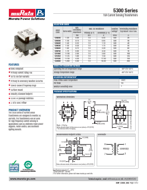 53200C Datasheet PDF Murata Power Solutions