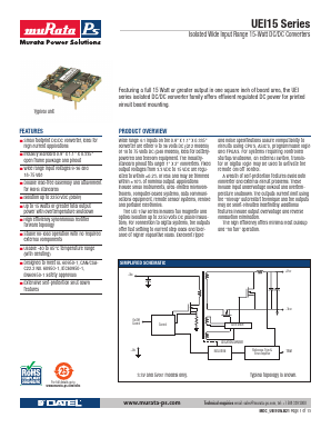 UEI15-120-Q48N-C Datasheet PDF Murata Manufacturing
