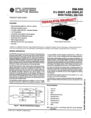 DM-500-0 Datasheet PDF Murata Manufacturing
