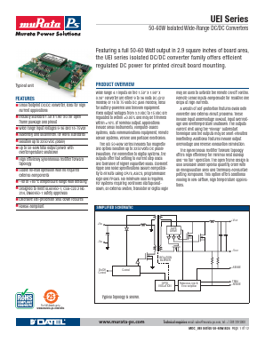 UEI-15/3.3-Q12 Datasheet PDF Murata Manufacturing