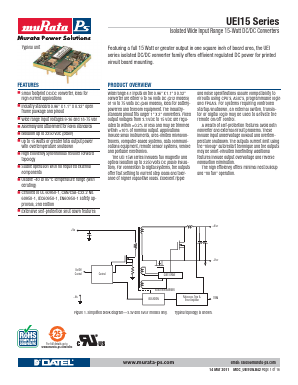 UEI15-033-Q12NL1-C Datasheet PDF Murata Manufacturing