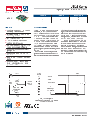UEI25-033-D48PL2-C Datasheet PDF Murata Manufacturing