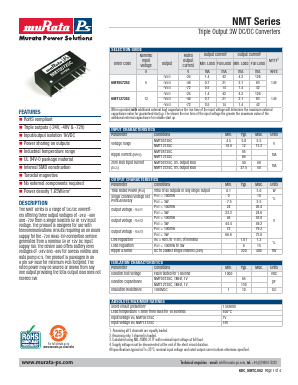 NMT1272SC Datasheet PDF Murata Manufacturing