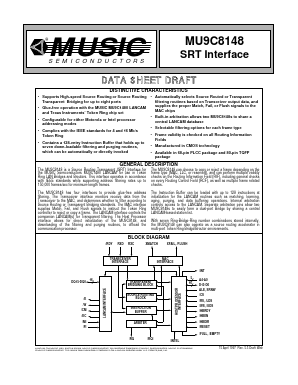 MU9C8148-TCC Datasheet PDF Music Semiconductors