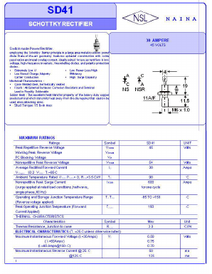 SD41 Datasheet PDF Naina Semiconductor ltd.