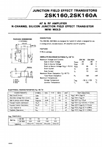 2SK160 Datasheet PDF NEC => Renesas Technology