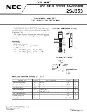2SJ353-T Datasheet PDF NEC => Renesas Technology