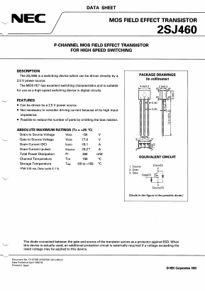 2SJ460(M)-T Datasheet PDF NEC => Renesas Technology