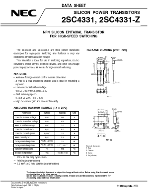 C4331-Z Datasheet PDF NEC => Renesas Technology