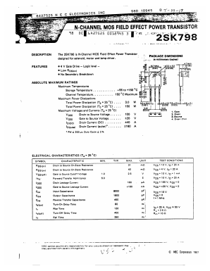 K798 Datasheet PDF NEC => Renesas Technology