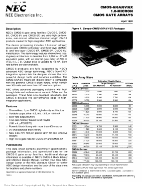 CMOS-6X Datasheet PDF NEC => Renesas Technology