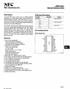 D71051C Datasheet PDF NEC => Renesas Technology