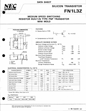 FN1L3Z Datasheet PDF NEC => Renesas Technology