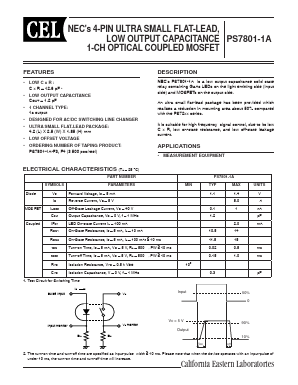 PS7801-1A Datasheet PDF NEC => Renesas Technology