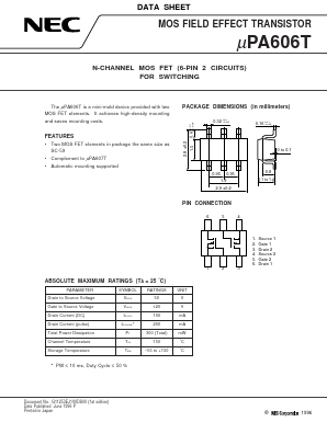UPA606T Datasheet PDF NEC => Renesas Technology