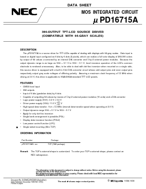 UPD16715AN Datasheet PDF NEC => Renesas Technology