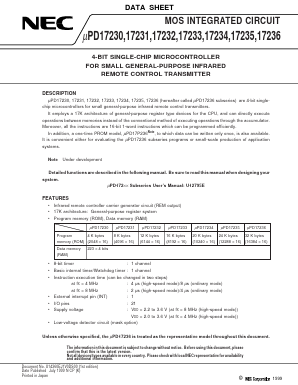 UPD17230 Datasheet PDF NEC => Renesas Technology