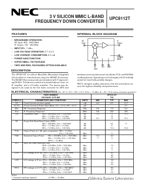 UPC8112T-E3 Datasheet PDF NEC => Renesas Technology