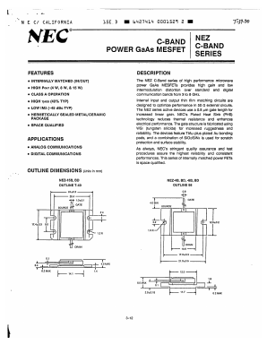 NEZ-4BD Datasheet PDF NEC => Renesas Technology