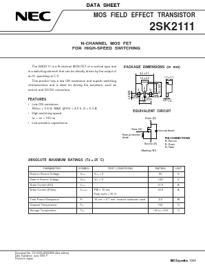 K2111 Datasheet PDF NEC => Renesas Technology