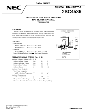 2SC4536QQ Datasheet PDF NEC => Renesas Technology