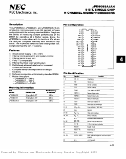 UPD8085AHC Datasheet PDF NEC => Renesas Technology