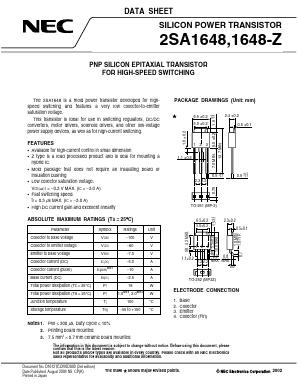 A1648 Datasheet PDF NEC => Renesas Technology