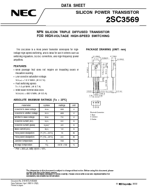 C3569 Datasheet PDF NEC => Renesas Technology