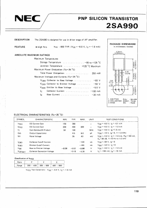 A990 Datasheet PDF NEC => Renesas Technology