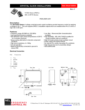 SD-A367X Datasheet PDF NEL Frequency Controls