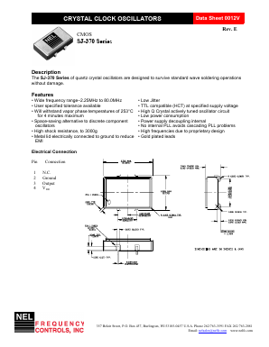 SJA37B-FREQ Datasheet PDF NEL Frequency Controls