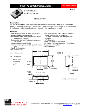 SJ-144C Datasheet PDF NEL Frequency Controls