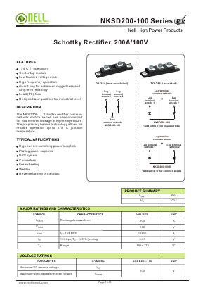 NKSD200-100I Datasheet PDF Nell Semiconductor Co., Ltd