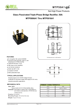 MTP50008A1 Datasheet PDF Nell Semiconductor Co., Ltd