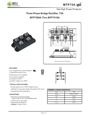 MTP7510A Datasheet PDF Nell Semiconductor Co., Ltd