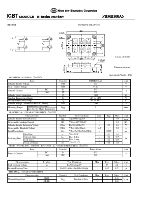PBMB300A6 Datasheet PDF Nihon Inter Electronics