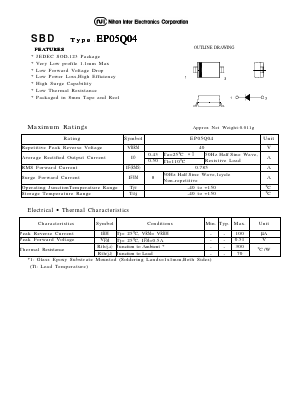 EP05Q04 Datasheet PDF Nihon Inter Electronics