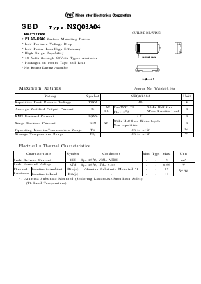 NSQ03A04 Datasheet PDF Nihon Inter Electronics