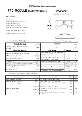 PC50F5 Datasheet PDF Nihon Inter Electronics
