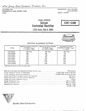 C398N Datasheet PDF New Jersey Semiconductor
