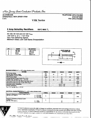 VSK520 Datasheet PDF New Jersey Semiconductor